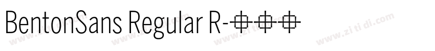 BentonSans Regular R字体转换